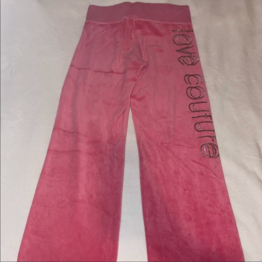 Juicy Couture Pink Velour Pants - Picture 7 of 9